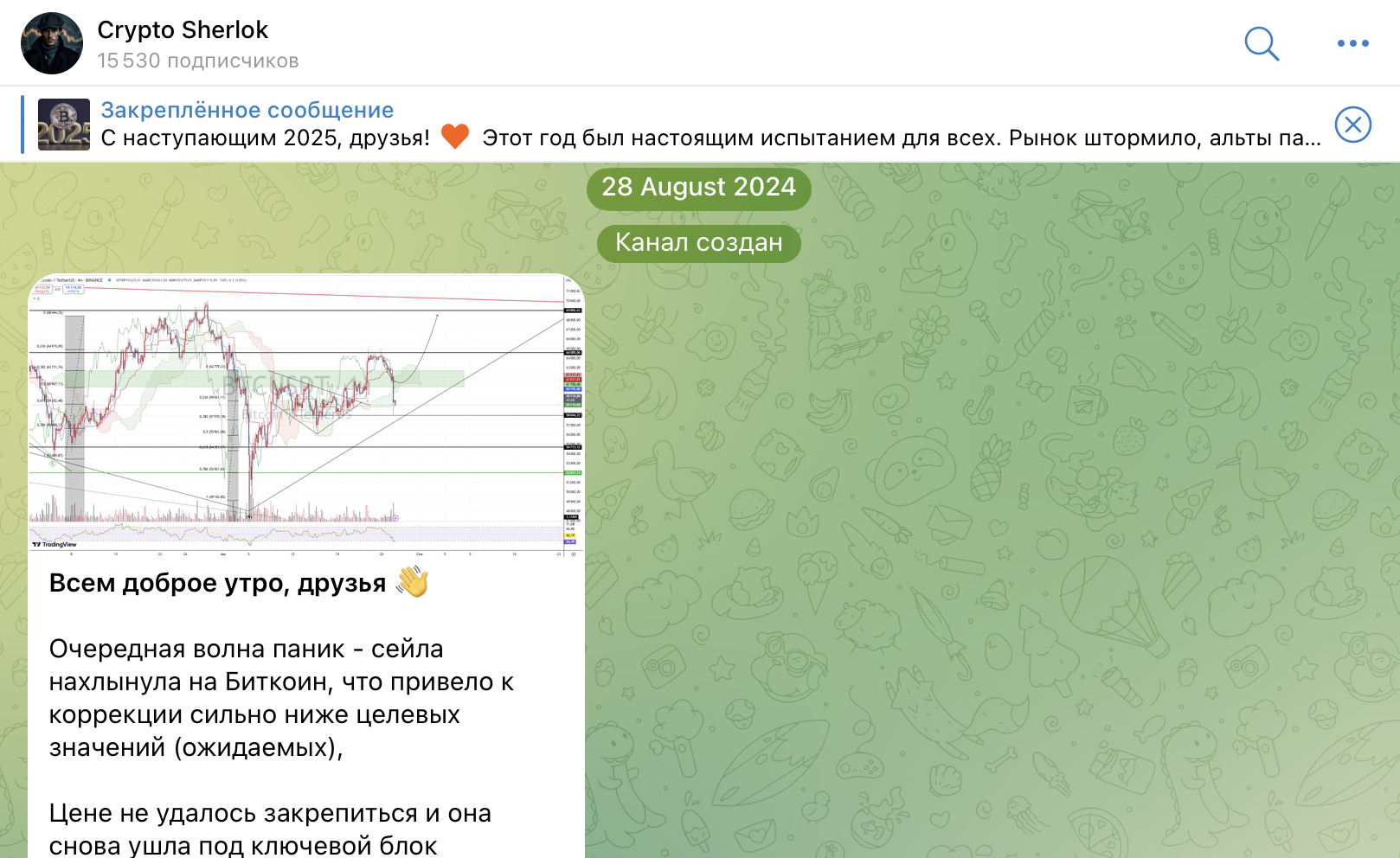 Телеграм-канал Crypto Sherlok